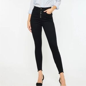 KanCan ‘Greyson‘ High Rise Super Skinny Jeans Black Button-Fly Women’s Size 29